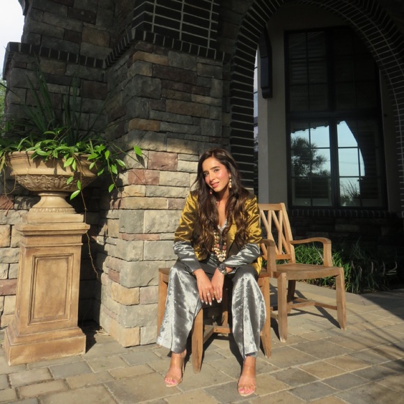 Gold and Silver Pantsuit - Picture 1 of 5